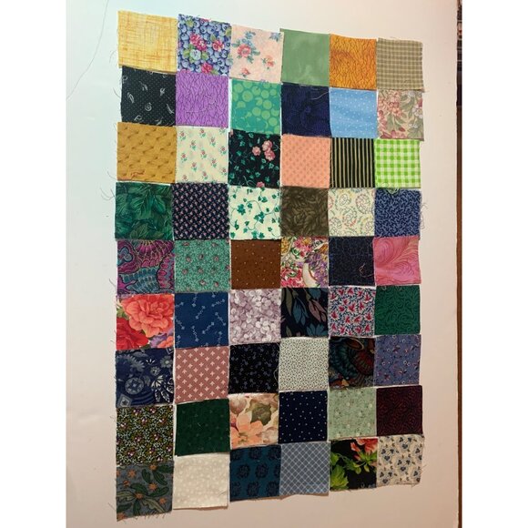 108-Piece 2.5" Cotton Quilting Squares Scrap Fabric Patchwork Lot - Picture 7 of 8
